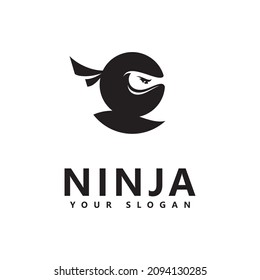 Ninja logo icon vector illustration 