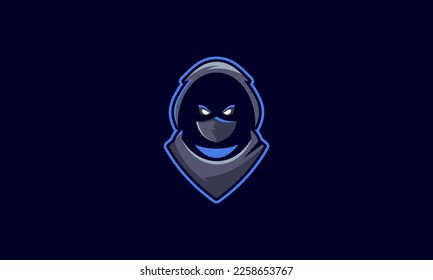 Ninja Logo Mascot Character Illustration