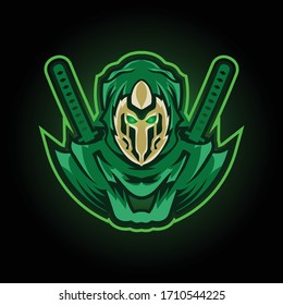 Ninja Logo Mascot Character Vector