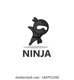 Ninja Logo Template Design Vector, Emblem, Design Concept, Creative Symbol, Icon