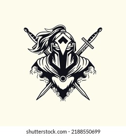 Ninja-Logo-Vorlage für den Druck und andere Verwendungszwecke