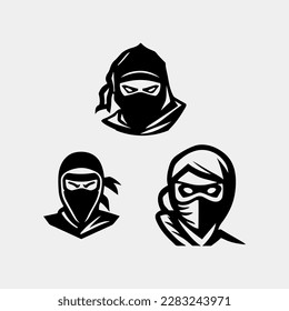 Ninja logo vector design idea