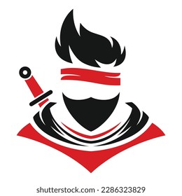 Ninja Logo Vector Design Inspiration