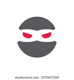 Ninja Logo Vector Icon Template Illustration