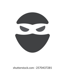 Ninja Logo Vector Icon Template Illustration