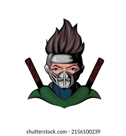 ninja logo or vector symbol