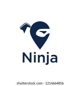 Ninja logo vector template