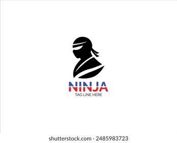 Ninja-Logo, Ninja-Logo Vektorgrafik Design