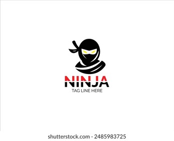 Ninja-Logo, Ninja-Logo Vektorgrafik Design