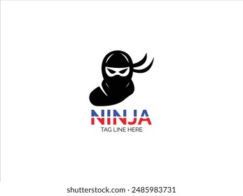 Ninja logo,ninja logo vector design