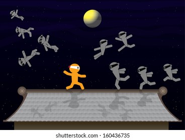 ninja man sign battle