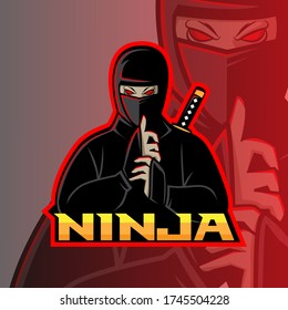 Ninja Mascot Esport Logo Design