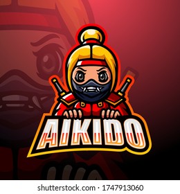 Ninja mascot esport logo design