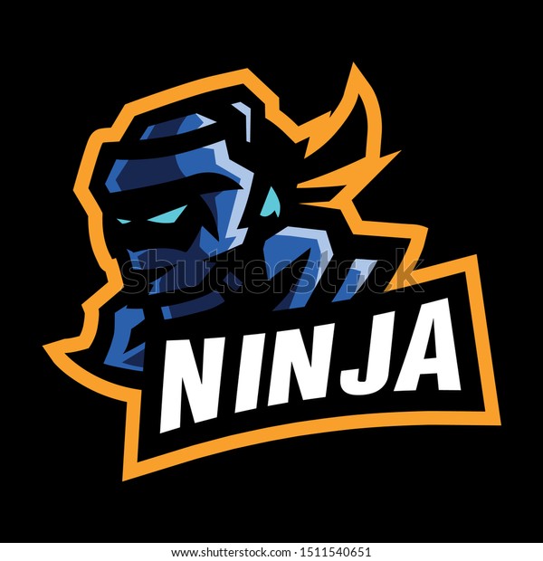 Ninja Mascot Gaming Logo Template E Stock Vector Royalty Free 1511540651