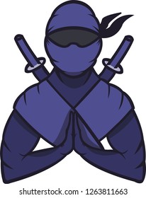 Ninja mascot logo