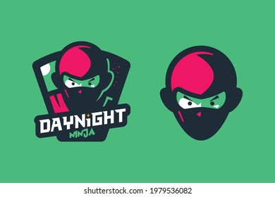 Ninja Mascot Logo, Ninja E-sport Logo