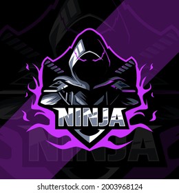 Ninja Mascot Logo Esport Design Stock Vector (Royalty Free) 2003968124 ...