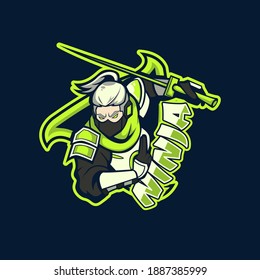 Ninja mascot logo for esport team or personal usage