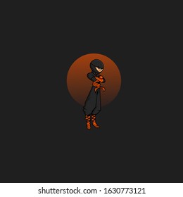 ninja mascot logo vector esport