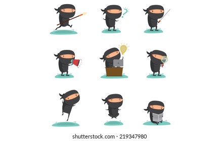 Ninja Mascot Set 1