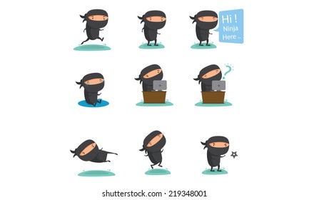 Ninja Mascot Set 2