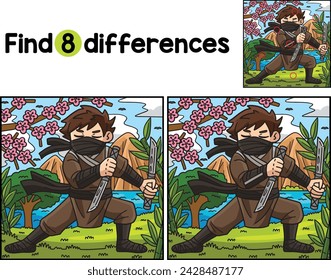 Ninja with Ninjato Find The Differences