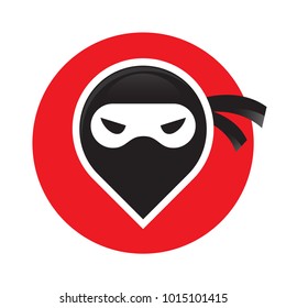 Ninja Point logo icon with red circle