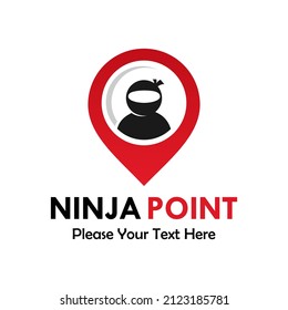 Ninja point logo template illustration