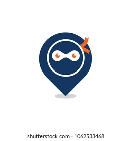 Ninja Position Logo Icon Design
