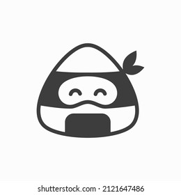 ninja restaurant onigiri logo design