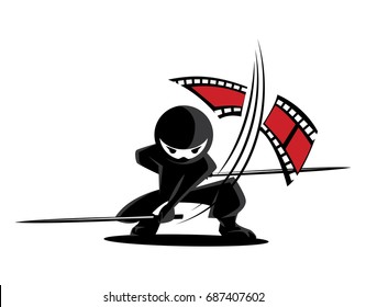 Ninja Samurai Warrior Fighter Character Cartoon Martial Art Weapon Film 