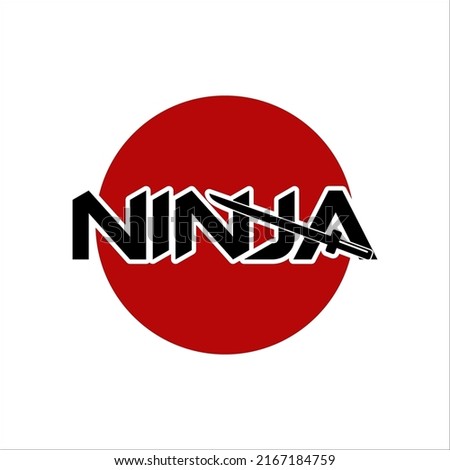 Ninja Samurai Warrior Fighter Character Cartoon Martial Art Weapon Swords
