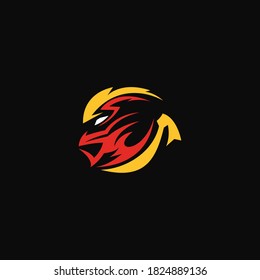 Ninja samurai warrior fighter. design vector template