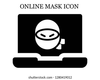 Ninja search icon. Editable Ninja search icon for web or mobile.
