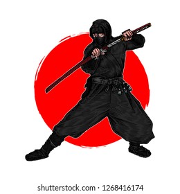 Ninja Shinobi Illustration Vector