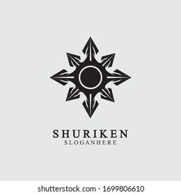 Ninja shuriken schwarz solide Symbol modernes Design, einzeln auf weißem Hintergrund. flacher Stil für Grafikdesign-Vorlage. geeignet für Logo, Web, UI, mobile App. Vektorillustration