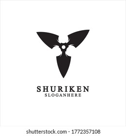 ninja shuriken negro sólido icono moderno diseño, aislado en fondo blanco. estilo plano para la plantilla de diseño gráfico. adecuado para logotipo, web, UI, aplicación móvil. ilustración vectorial