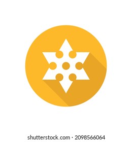 Ninja-Shuriken-Flachsymbol