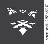 Ninja Shuriken logo vector template