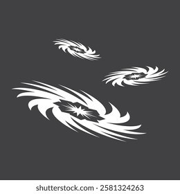 Ninja Shuriken logo vector template