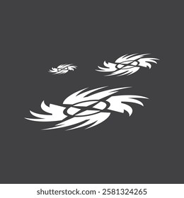 Ninja Shuriken logo vector template