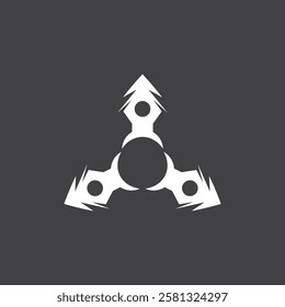 Ninja Shuriken logo vector template