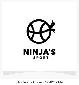 Ninja Sport Logo Design Template