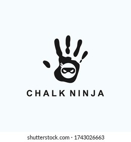 logotipo de detección de ninja. icono de ninja