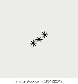 Icono plano de estrella Ninja. Símbolo de fondo de afiche de lucha ninja de estilo simple. Elemento de diseño de logotipo. Impresión de camisetas. Vector para pegatinas.