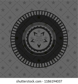 ninja star icon inside black badge