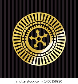 ninja star icon inside shiny emblem