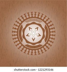 ninja star icon inside wood emblem