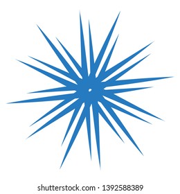 ninja star icon. vector illustration