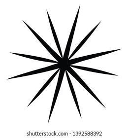 ninja star icon. vector illustration